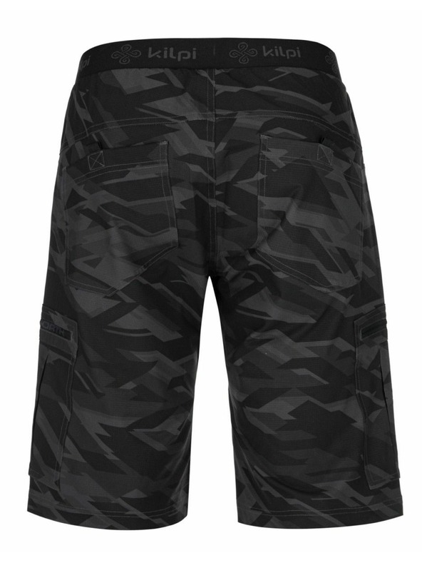 Kilpi Pánske ľahké outdoorové šortky Klipi ASHER-M Tmavo sivé