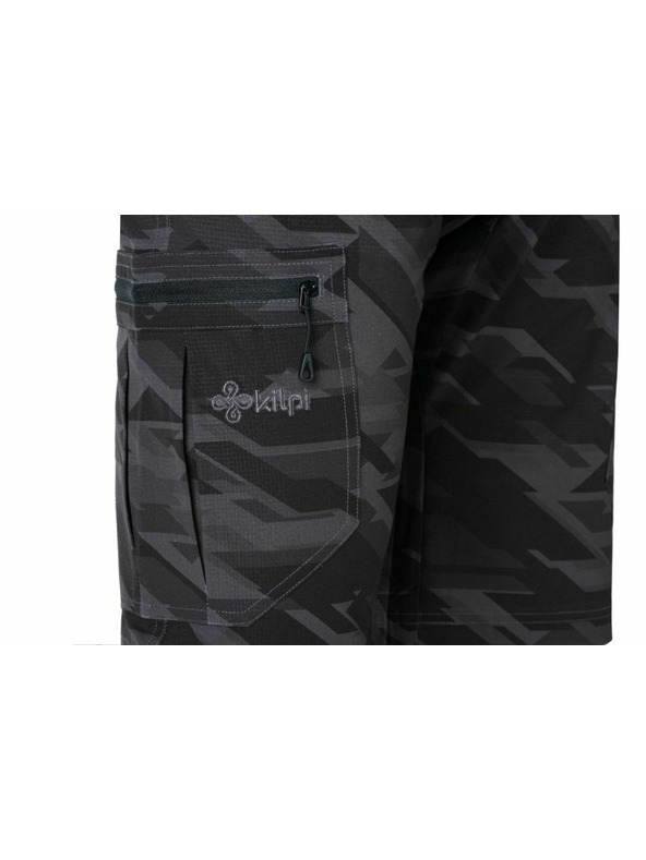 Kilpi Pánske ľahké outdoorové šortky Klipi ASHER-M Tmavo sivé