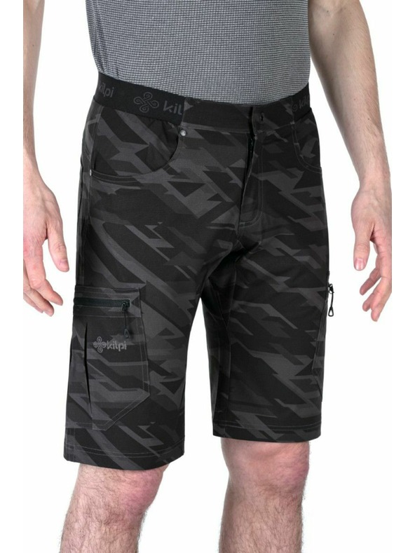 Kilpi Pánske ľahké outdoorové šortky Klipi ASHER-M Tmavo sivé