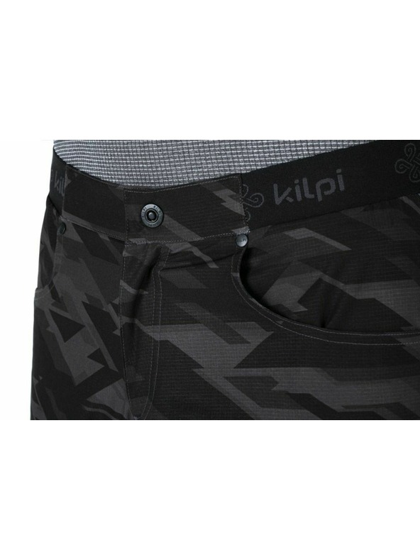 Kilpi Pánske ľahké outdoorové šortky Klipi ASHER-M Tmavo sivé