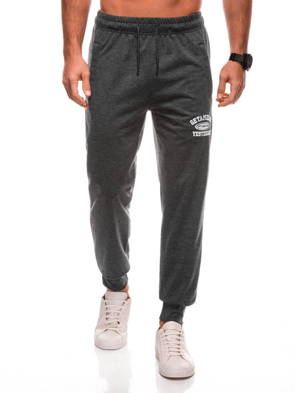 Edoti EDOTI Pánske tepláky, grafitová