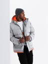 Ombre Clothing Ombre Clothing pánska športová teplá bunda s dvojitou kapucňou