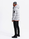 Ombre Clothing Ombre Clothing pánska športová teplá bunda s dvojitou kapucňou