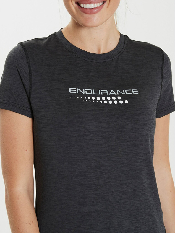 Endurance Dámske tričko Endurance Wange W Melange S/S Tee - veľkosť