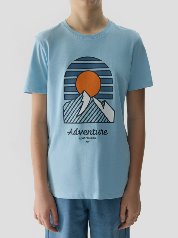 4F Chlapčenské tričko z organickej bavlny 4F