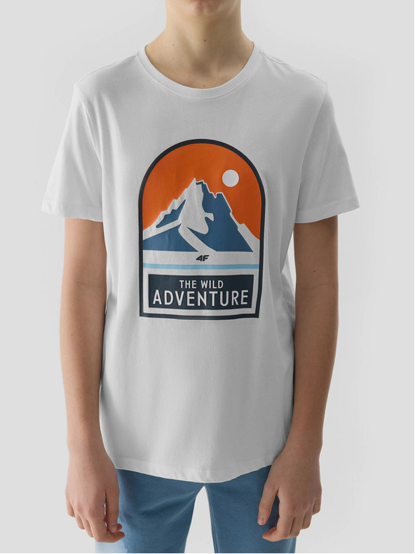 4F Chlapčenské tričko z organickej bavlny 4F