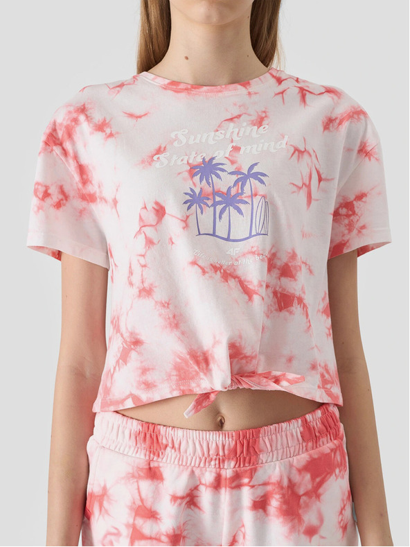 4F Dievčenské tričko s potlačou 4F