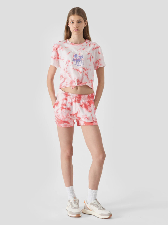 4F Dievčenské tričko s potlačou 4F