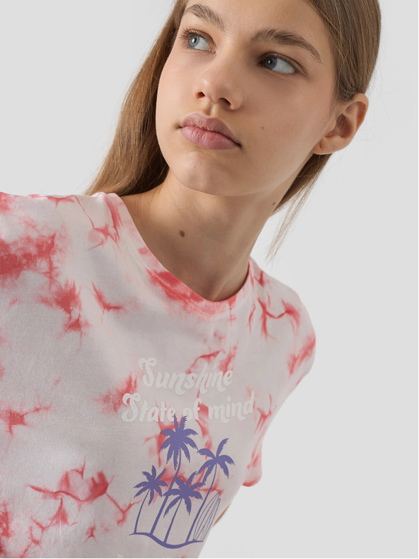 4F Dievčenské tričko s potlačou 4F