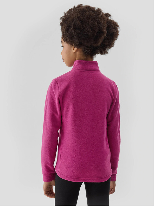4F Dievčenský fleece so stojačikom regular 4F