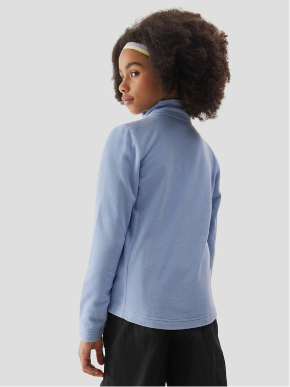 4F Dievčenský fleece so stojačikom regular 4F