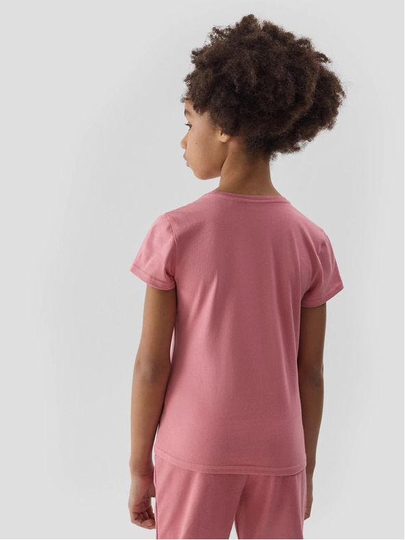 4F Dievčenské hladké tričko 4F