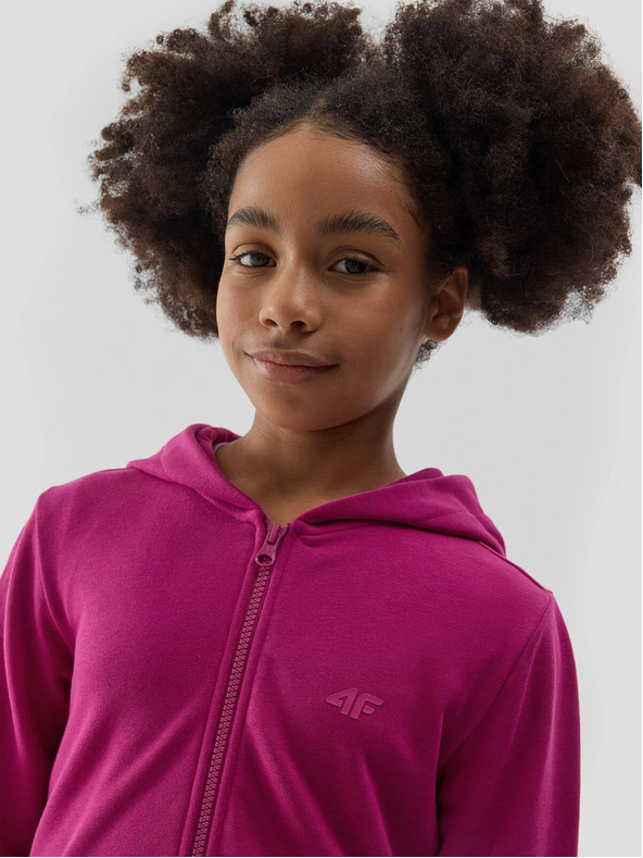 4F 4F Dievčenská mikina s kapucňou