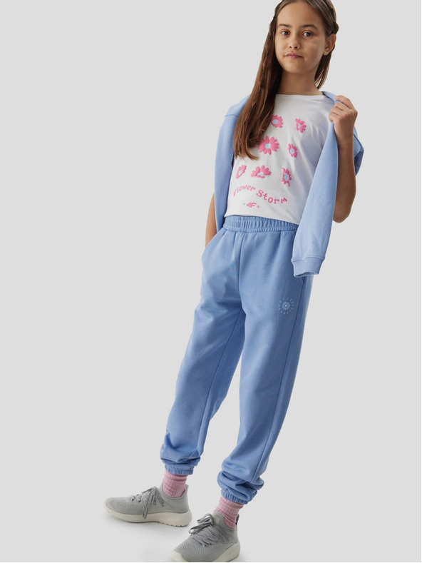 4F Dievčenské tričko z organickej bavlny 4F