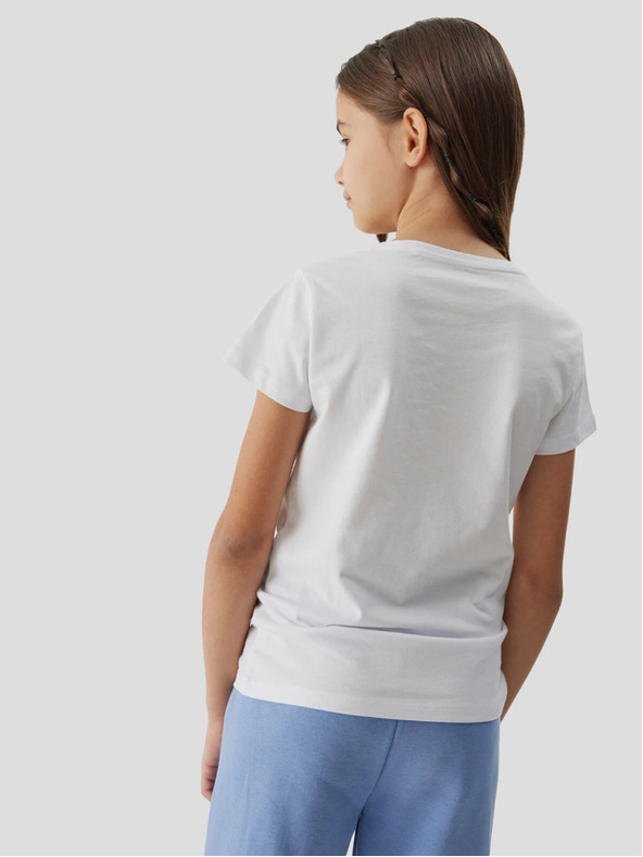 4F Dievčenské tričko z organickej bavlny 4F