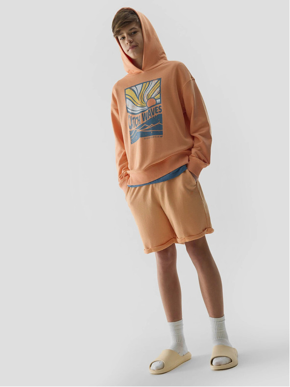 4F Chlapčenská mikina s kapucňou 4F