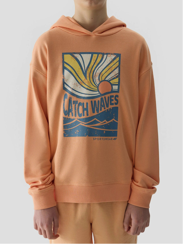 4F Chlapčenská mikina s kapucňou 4F