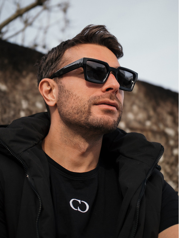 VEYREY VeyRey Polarizačné slnečné okuliare Square Gargoyle