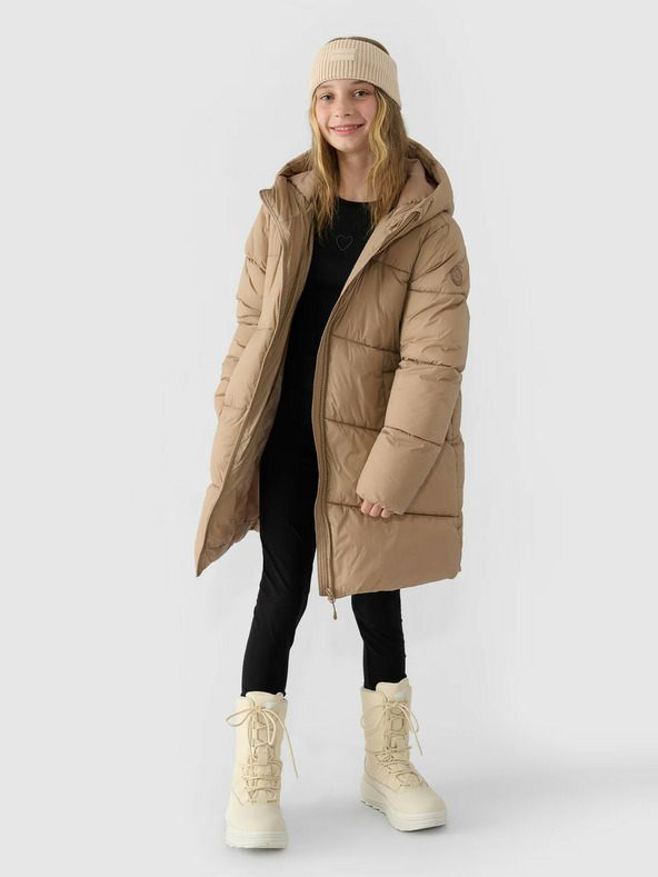 4F Dievčenský páperový kabát 4F