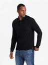 Ombre Clothing Pánske polo tričko s dlhým rukávom Ombre Oblečenie