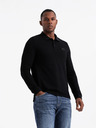 Ombre Clothing Pánske polo tričko s dlhým rukávom Ombre Oblečenie