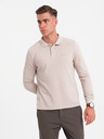 Ombre Clothing Pánske polo tričko s dlhým rukávom Ombre Oblečenie