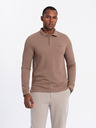 Ombre Clothing Pánske polo tričko s dlhým rukávom Ombre Oblečenie