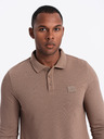 Ombre Clothing Pánske polo tričko s dlhým rukávom Ombre Oblečenie
