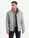 Ombre Clothing Pánska bunda s kapucňou Ombre Oblečenie