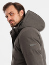 Ombre Clothing Pánska bunda s kapucňou Ombre Oblečenie