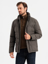 Ombre Clothing Pánska bunda s kapucňou Ombre Oblečenie