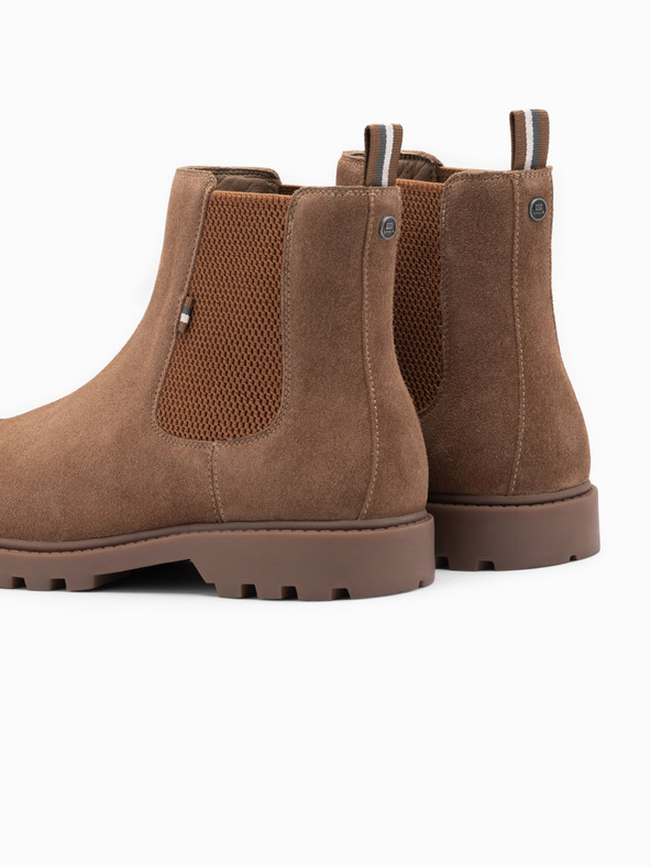 Ombre Clothing Pánske semišové topánky na vysokom podpätku Ombre Oblečenie