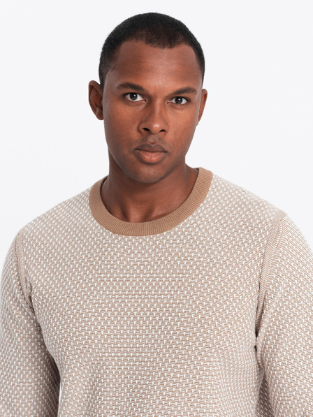 Ombre Clothing Pánsky pletený sveter Ombre Oblečenie