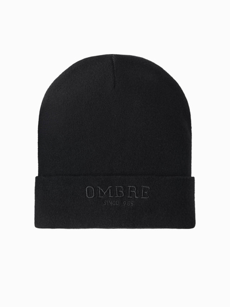 Ombre Clothing Pánska pletená čiapka s vyšitým nápisom Ombre Clothing