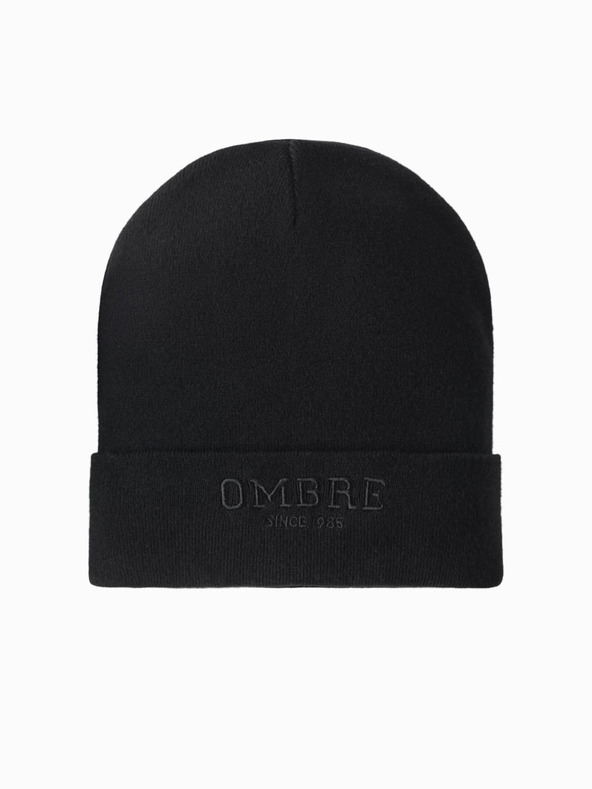 Ombre Clothing Pánska pletená čiapka s vyšitým nápisom Ombre Clothing