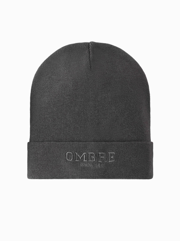 Ombre Clothing Pánska pletená čiapka s vyšitým nápisom Ombre Clothing