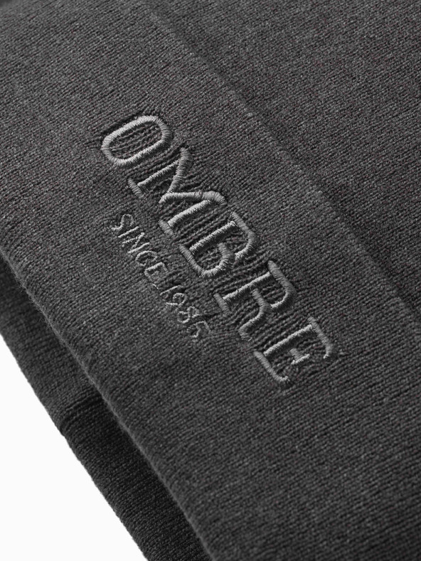 Ombre Clothing Pánska pletená čiapka s vyšitým nápisom Ombre Clothing