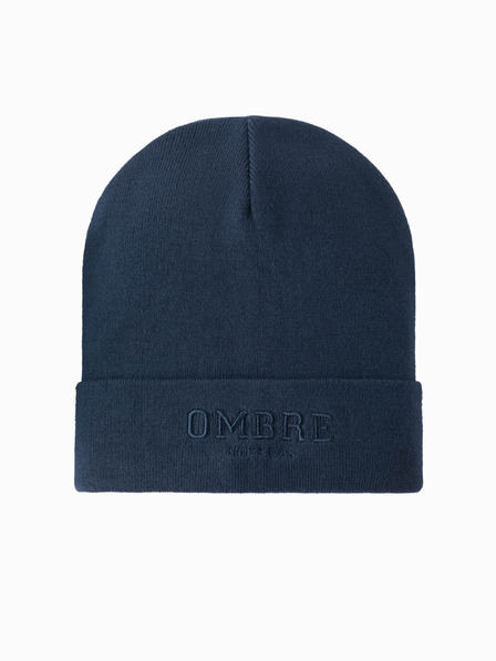 Ombre Clothing Pánska pletená čiapka s vyšitým nápisom Ombre Clothing