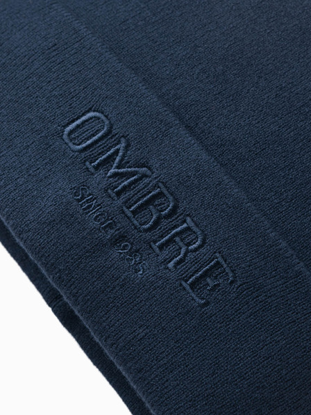 Ombre Clothing Pánska pletená čiapka s vyšitým nápisom Ombre Clothing