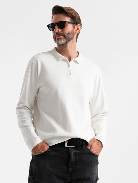 Ombre Clothing Pánske polo tričko s dlhým rukávom Ombre Oblečenie