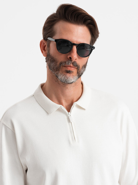 Ombre Clothing Pánske polo tričko s dlhým rukávom Ombre Oblečenie