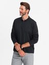 Ombre Clothing Pánske polo tričko s dlhým rukávom Ombre Oblečenie