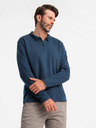 Ombre Clothing Pánske polo tričko s dlhým rukávom Ombre Oblečenie