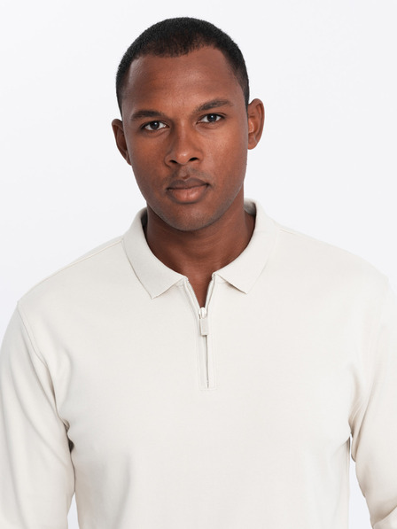 Ombre Clothing Pánske polo tričko s dlhým rukávom Ombre Oblečenie