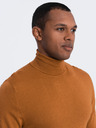 Ombre Clothing Pánsky jednofarebný pletený rolák z viskózy Ombre Clothing