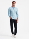 Ombre Clothing Pánske polo tričko s dlhým rukávom Ombre Oblečenie