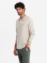 Ombre Clothing Pánske polo tričko s dlhým rukávom Ombre Oblečenie