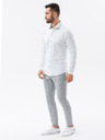 Ombre Clothing Pánska pletená košeľa s úzkymi rukávmi Ombre oblečenie