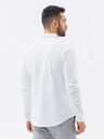 Ombre Clothing Pánska pletená košeľa s úzkymi rukávmi Ombre oblečenie