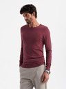 Ombre Clothing Klasický pánsky sveter s okrúhlym výstrihom Oblečenie Ombre